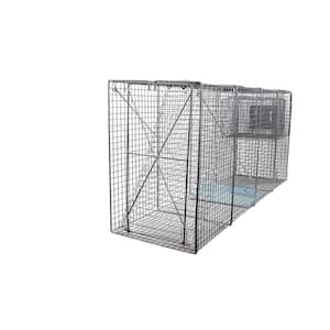 Heavy-Duty Outdoor Animal Cage Trap Catch Release Small Bait Cage Included for Foxes and Dogs, X-Large 58 x 26x17 1-Pack