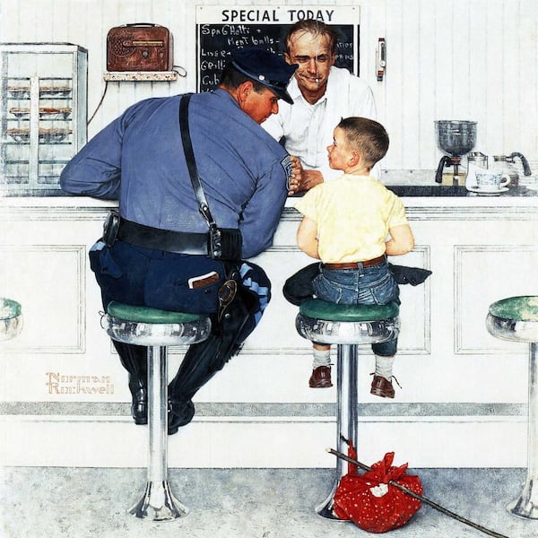 Fish Finders Prints by Norman Rockwell at ArtPrints.com