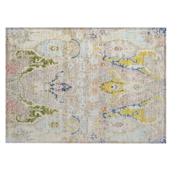 Chantille Machine Washable Indoor/Outdoor Abstract ACN1932 Beige 2 ft. x 3 ft. Accent Rug