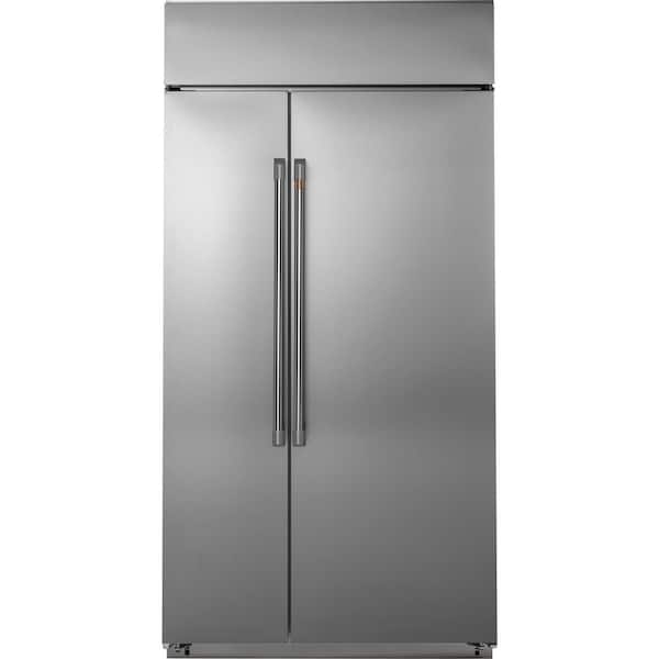 29.6 cu. ft. Smart Built-In Side by Side Refrigerator with WiFi Technology in Stainless Steel, Temperature Control