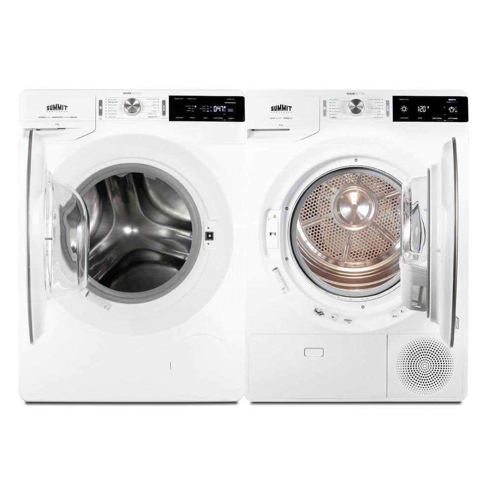 Summit 6.18 Cu. Ft. White Electric Stackable Washer Dryer Set