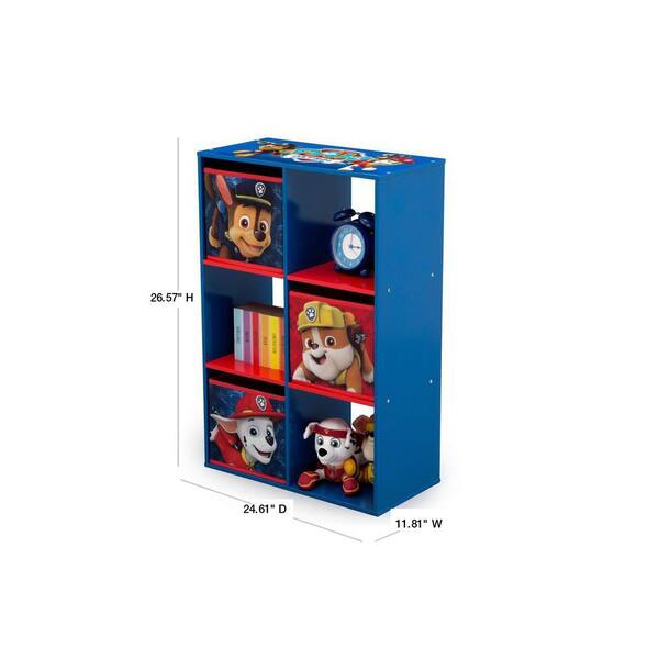 Delta Children Nick Jr. Patrol Multi-Color 6-Cubby Storage Unit-TB83390PW-1121 - Home