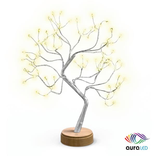 Tzumi Aura LED GloTree Tabletop Tree Light 9004HD - The Home Depot