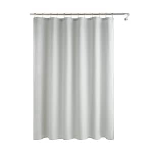 Kayla 70 in. x 72 in. Gray Shower Curtain Set