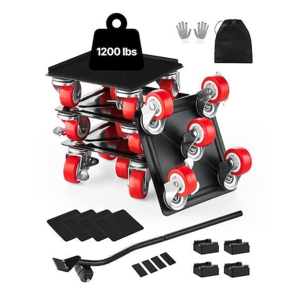 Furniture Dolly Heavy Duty Furniture Mover with 5 Wheels 1200 lbs. Capacity