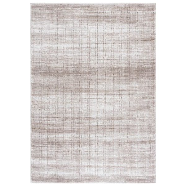 Northport 8 ft. x 10 ft. Taupe/Ivory Distressed Area Rug