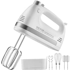 5-Speed Electric Hand Mixer 250 Watt Portable Electric Handheld Mixer Baking Supplies for Whipping Mixing Egg White