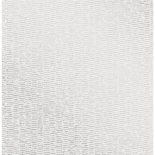 Advantage Fleur Silver Texture Strippable Wallpaper (Covers 56.4 sq. ft.)
