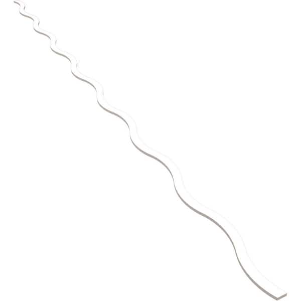 Ekena Millwork Yukon 94 in. H x 0.375 in. W Slatwall Panels in PVC 42-Pack