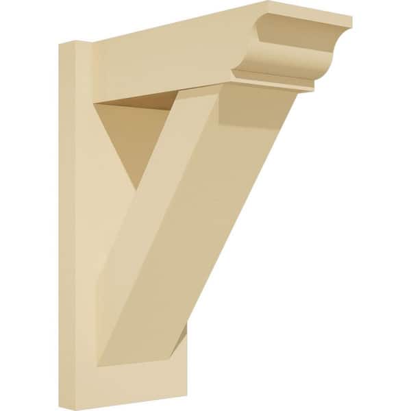 Traditional 7 in. W x 18 in. H x 14 in. D Signature Urethane Polyurethane Outlooker with Traditional Ends