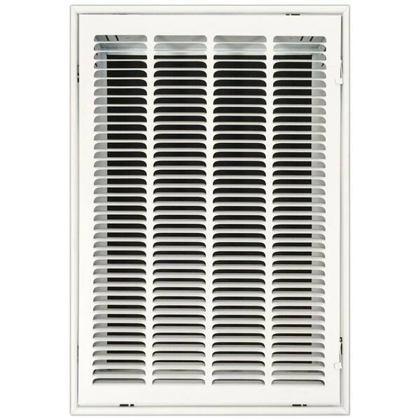 SPEEDI-GRILLE 16 in. x 25 in. Return Air Vent Filter Grille with Fixed Blades, White