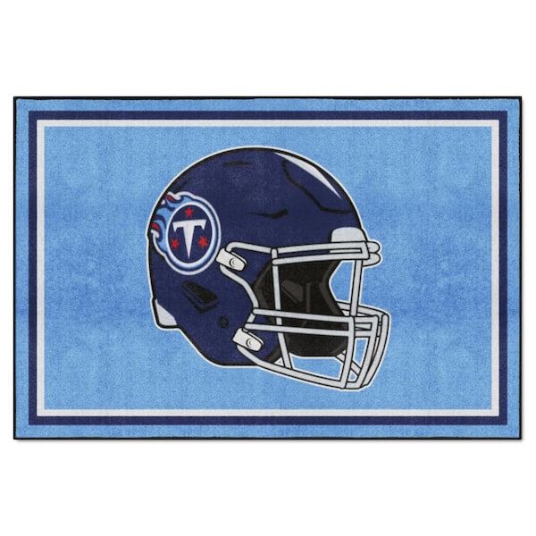 FANMATS Tennessee Titans Blue 5 Ft. X 8 Ft. Plush Area Rug 38344 - The ...