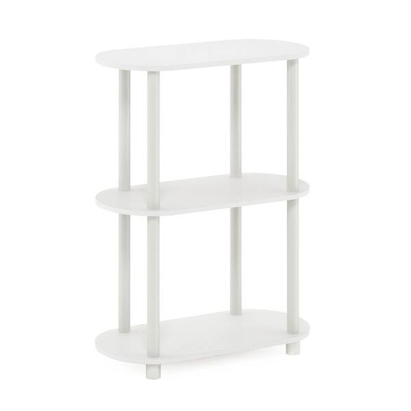 Furinno Turn-N-Tube Toilet Space Saver - 5 Shelf White Organizer For Bathroom Storage