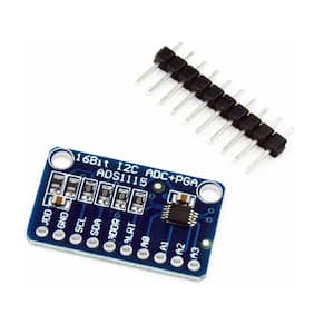 ADS1115 16 Bit 4 Channel I2C Analog-to-Digital ADC Converter with Programmable Gain Amplifier (3-Pack)