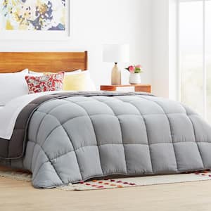 Stone/Charcoal Stone/Charcoal Solid Oversized Queen Comforter