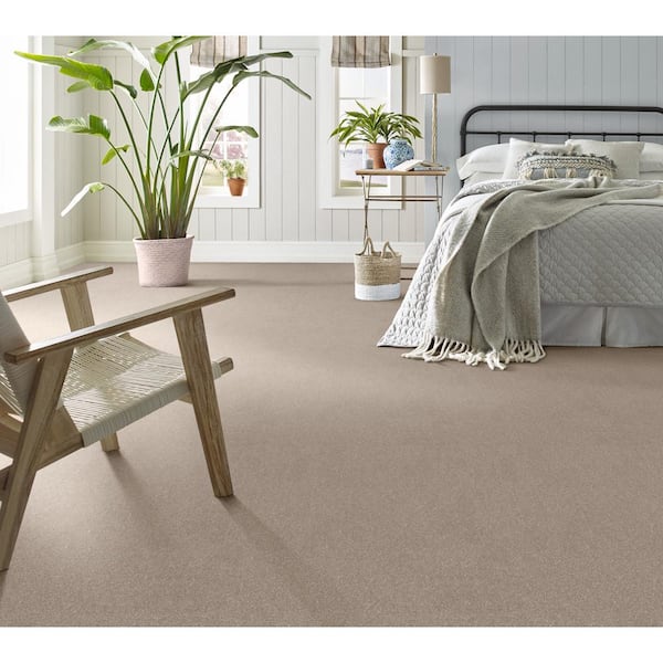Blakely I - Opal-Beige 12 ft. 37 oz. Polyester Texture Carpet - Installation Required