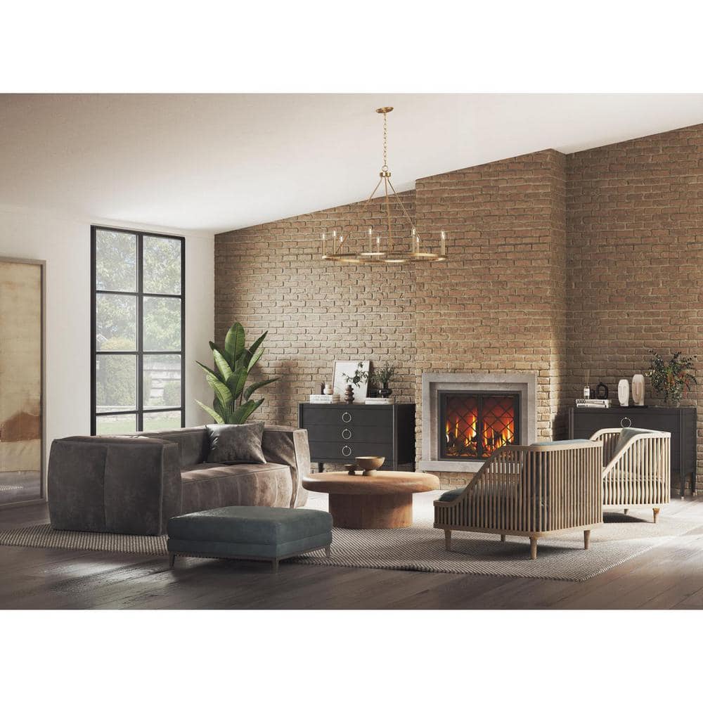 Gilliam 35-1/2 in. 9-Light Vintage Brass Chandelier price history on PriceWatchPro