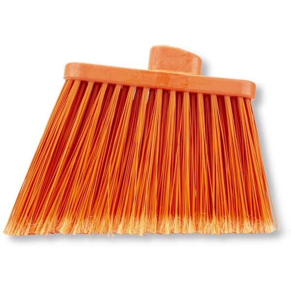Unbranded Sparta 12 in. Orange Polypropylene Flagged Upright Broom Head (12-Pack)