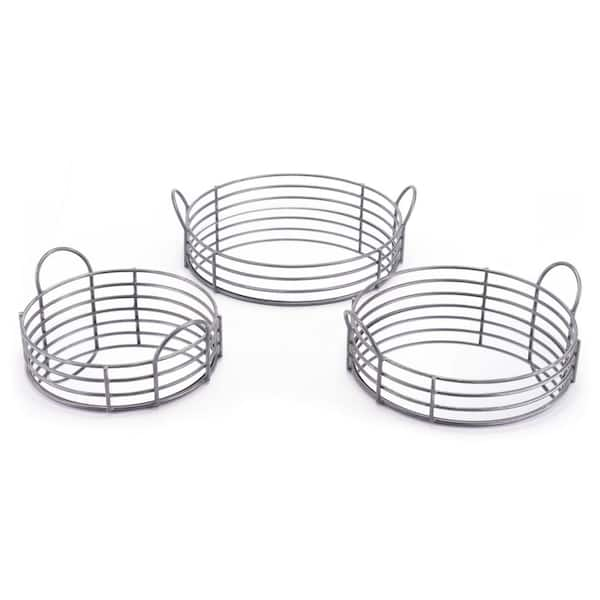 Zuo Modern Black Round Trays (Set of 3)