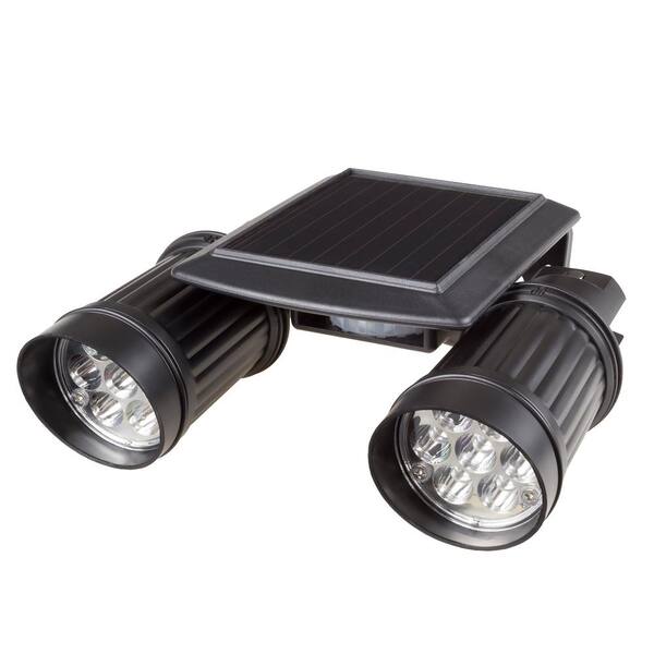 Stalwart Black Motion Activated Outdoor Integrated LED Spot Light