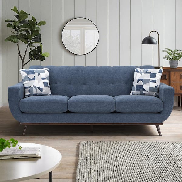 そふぁ Lazzara Salina 87 in. W. Straight Arm Chenille Rectangle 3-Piece