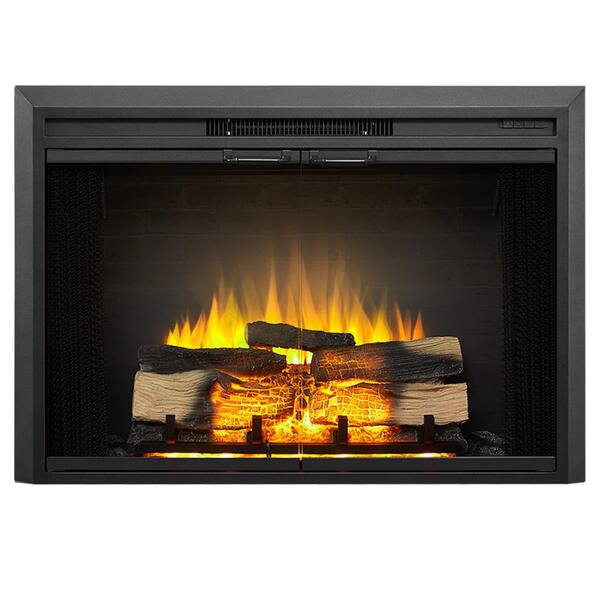 Edendirect 39 in. Electric Fireplace Insert with Remote Control, Adjustable Flame Brightness and Speed, 750/1500W