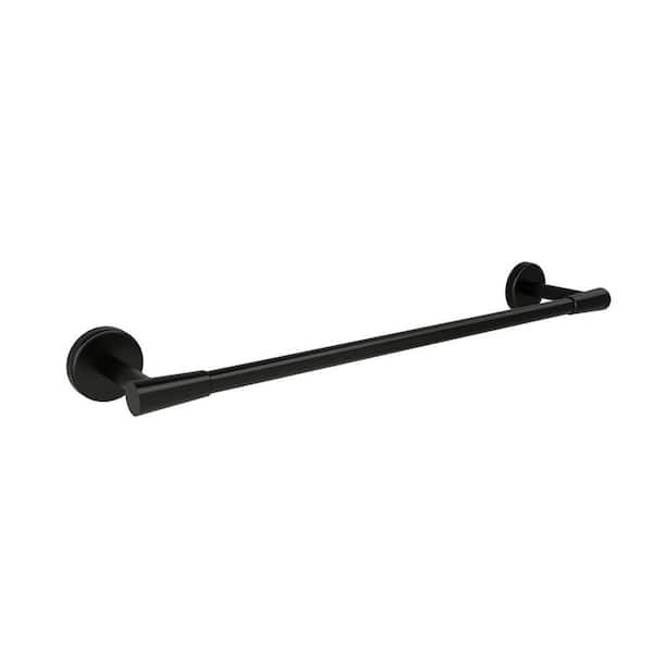 Deco 15 in. Towel Bar in Matte Black