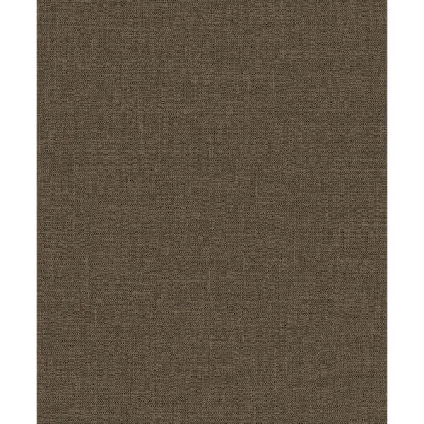 Seabrook Designs 57.5 sq. ft. Metallic Mocha Loom Non-Woven Paper ...