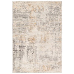 Alister Cream/Gray 5 ft. X 8 ft. Abstract Area Rug