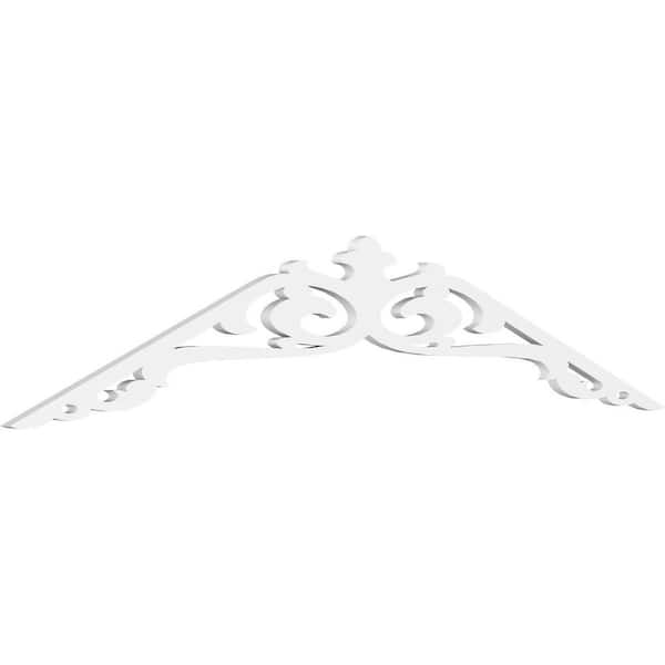 Ekena Millwork Amber 1 in. D x 15 in. W x 72 in. L Signature Urethane Gable Pediment