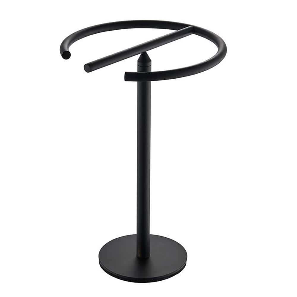 ACEHOOM Countertop Towel Rack Holder in Matte Black ACUJB The Home Depot
