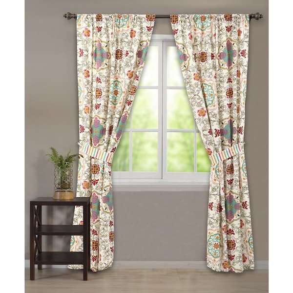 Unbranded Esprit Spice Sheer Cotton Window Panel Pair - 42 in. W x 84 in. L