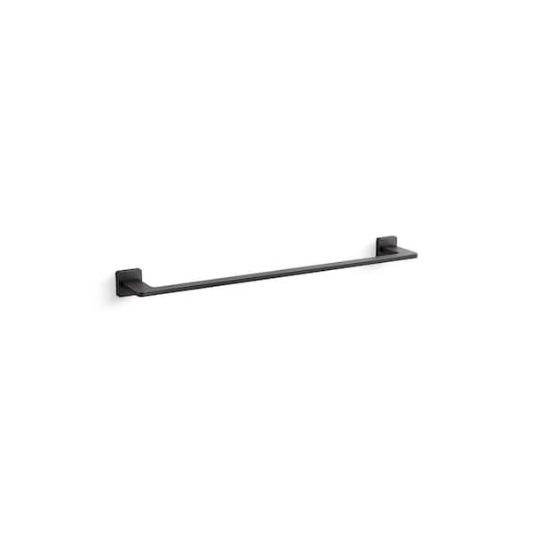 KOHLER Kallan 24 in. Wall Mount Towel Bar in Matte Black