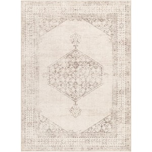 Downtown Tan/Brown Medallion 8 ft. x 10 ft. Indoor Area Rug