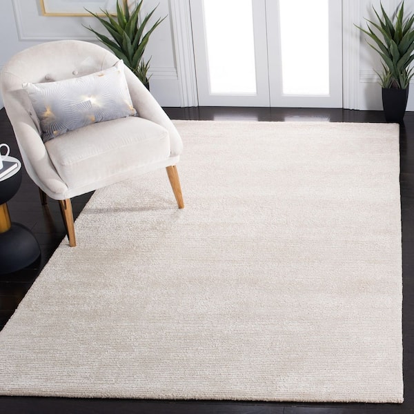 Himalaya Beige 4 ft. x 6 ft. Solid Color Area Rug