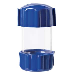 2 in. x 6 in. 1-Compartment Clear Can Small Parts Organizer