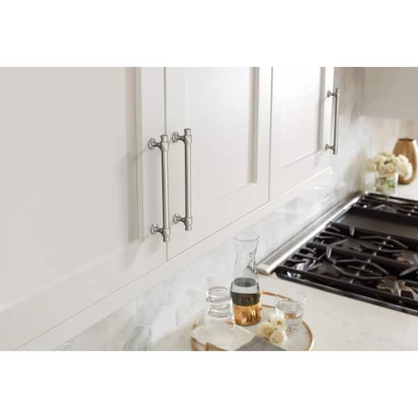 Winsome 6-5/16 in. (160mm) Traditional Satin Nickel Bar Cabinet Pull