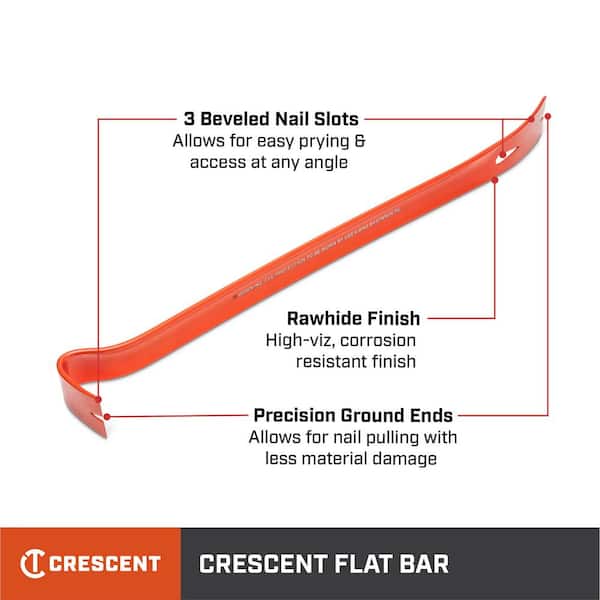 21 in. Half Round Pry Bar
