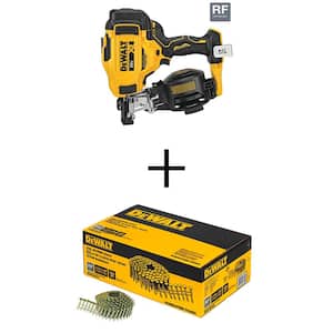20V MAX 15-Degree Cordless Roofing Nailer (Tool Only) w/1-1/4 in. x 0.120-GA Galvanized Coil Roofing Nails (7,200 Pack)