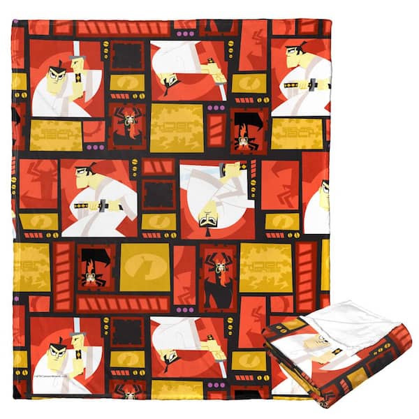 THE NORTHWEST GROUP Cartoon Network's Samurai Jack Silk Touch Multi-Color Throw Blanket the Only Hope