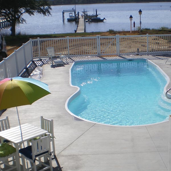 Neptune 4 ft. W x 4 ft. H White Vinyl Pool Fence Gate