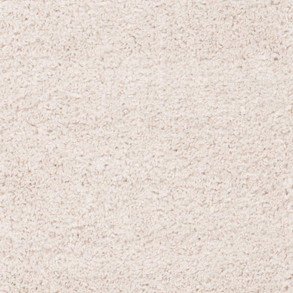 Beige Synthetic Easy Care Shag Runner Rug 2'3" x 6'