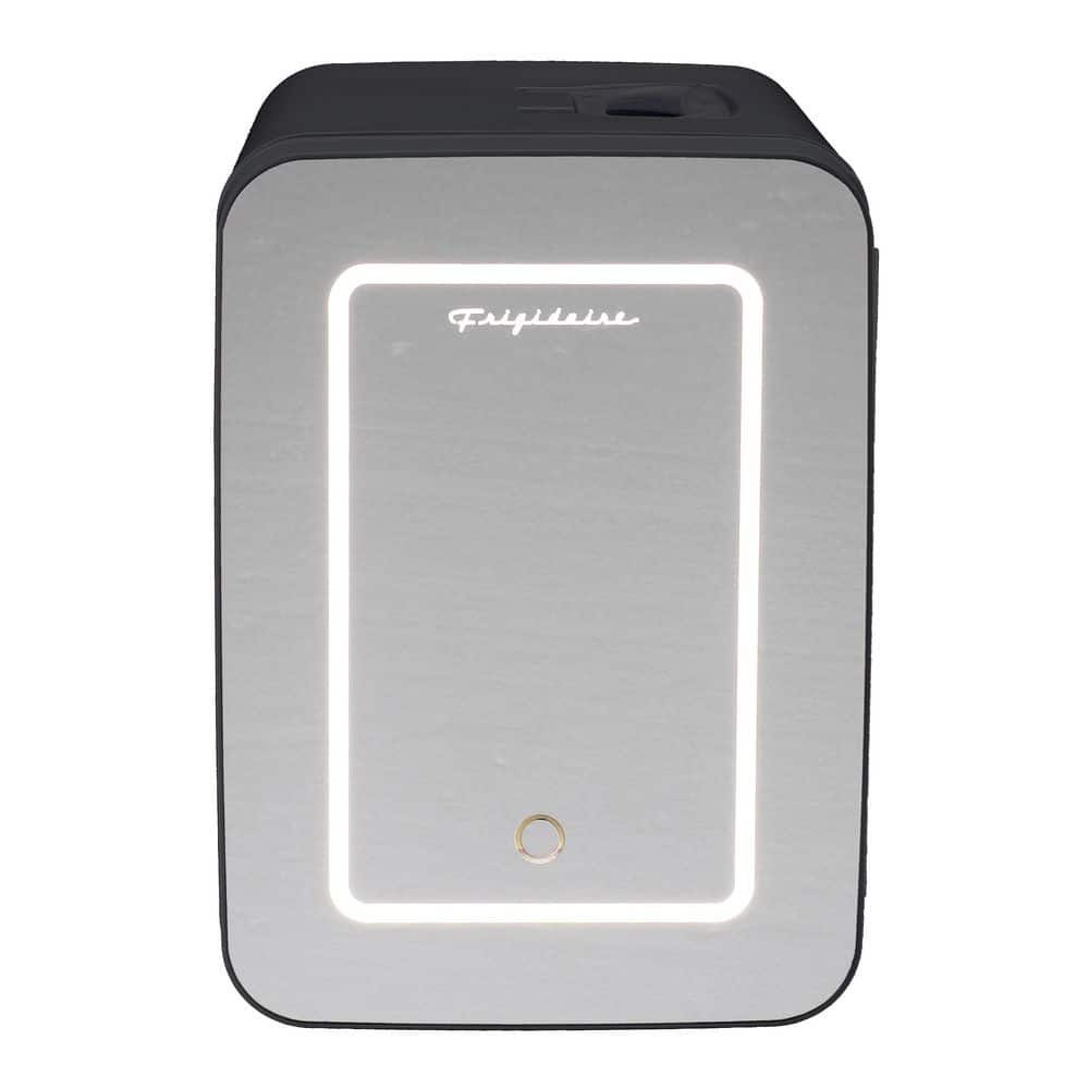 Frigidaire . 35 cu. ft. Portable Mini Fridge in Black with Lighted Mirror Door without Freezer