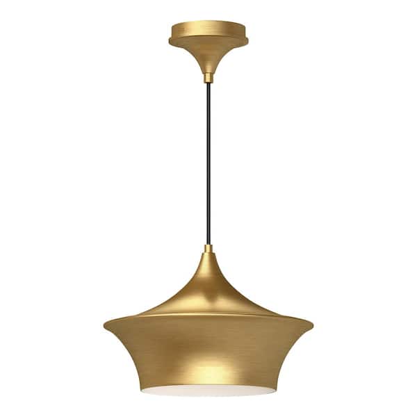 ALORA MOOD Emiko 12 in. 1 Light 60-Watt Brushed Gold Pendant Light