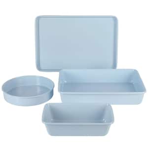 Everyday Carbon Steel 4-Piece Colored Bakeware Set in Baby Blue
