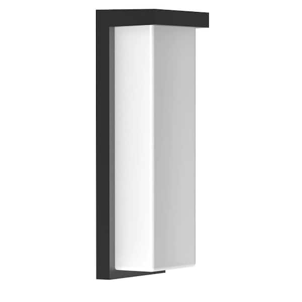 BEYOND LED TECHNOLOGY Altus Black Outdoor Hardwired Wall Sconce with Integrated LED 2640 Lumens