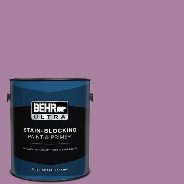 BEHR ULTRA 1 gal. #M110-5 Amazonian Orchid Satin Enamel Exterior Paint & Primer