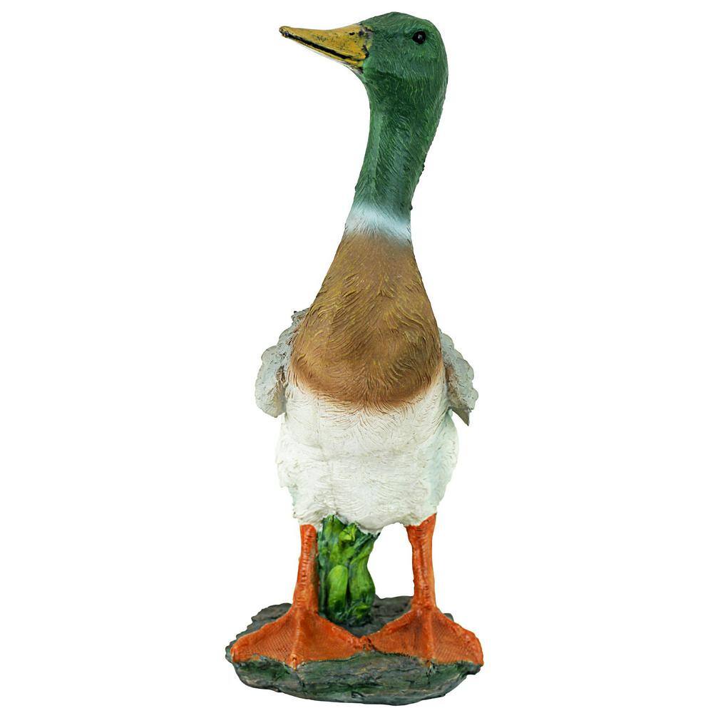 Hand-Painted Resin Mallard Duck Garden Statue