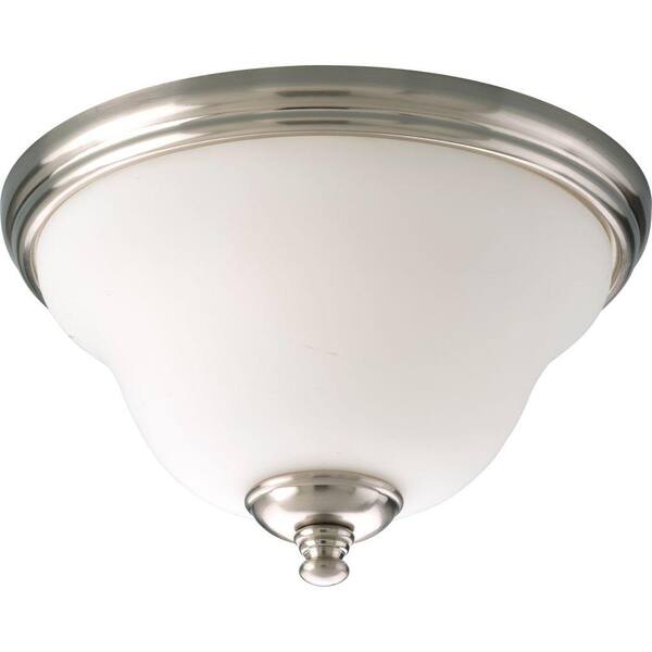 Progress Lighting Chadford Collection Brushed Nickel 2-light Flushmount -DISCONTINUED