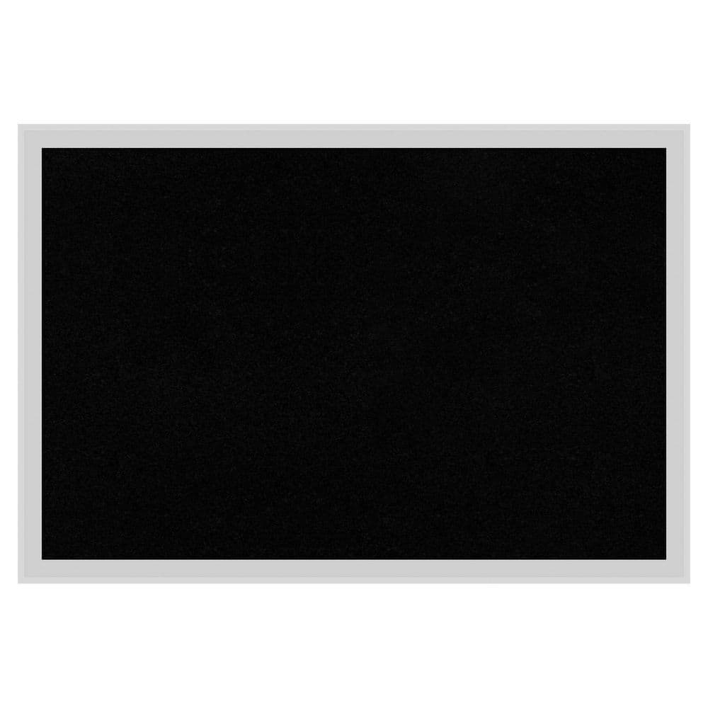 Incline Silver 25 in. x 17 in. Wood Framed Black Cork Memo Board price history on PriceWatchPro